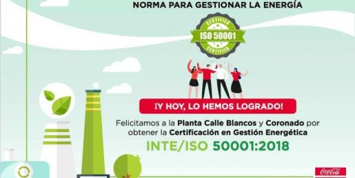 Coca-Cola FEMSA Costa Rica obtiene certificación que garantiza el uso energías limpias en sus operaciones.